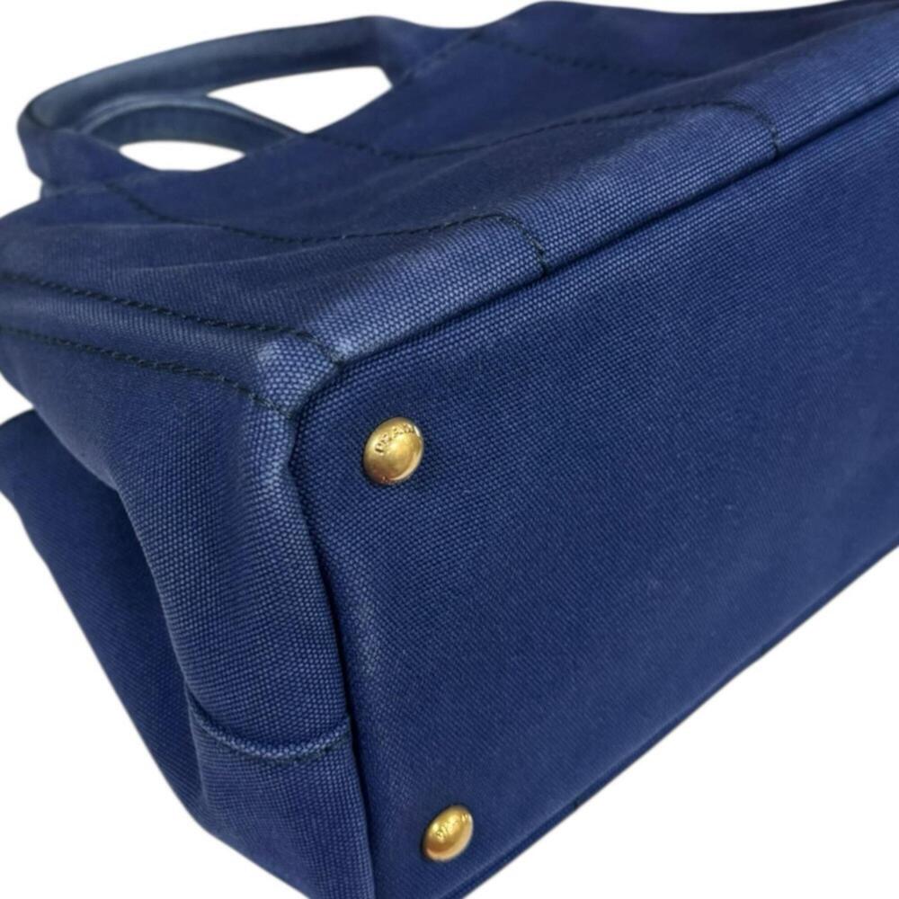 PRADA Blue Canvas Shoulder Bag - Picture 14 of 16